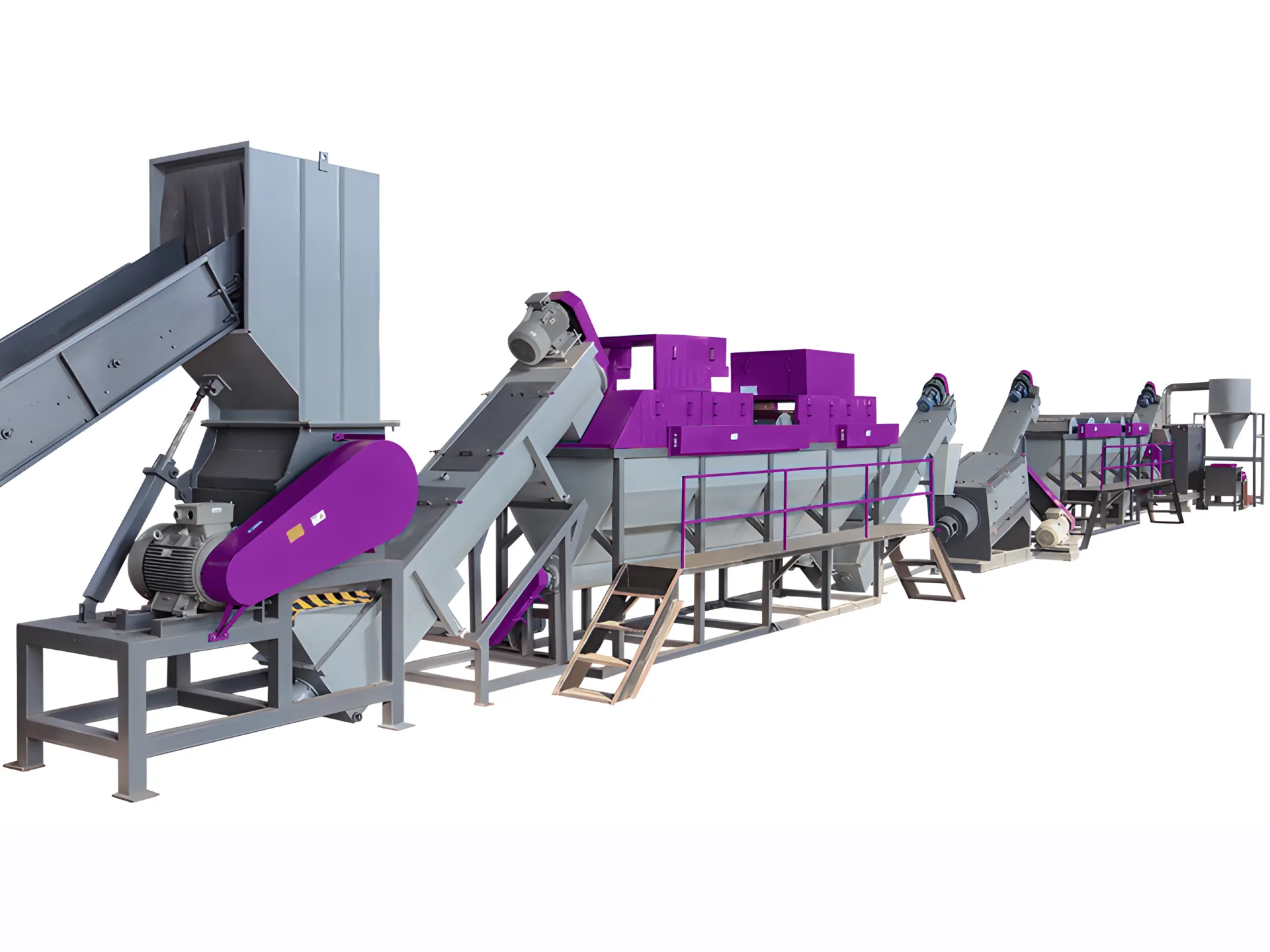 Plastic Film Shredding Densifying Recycling Line