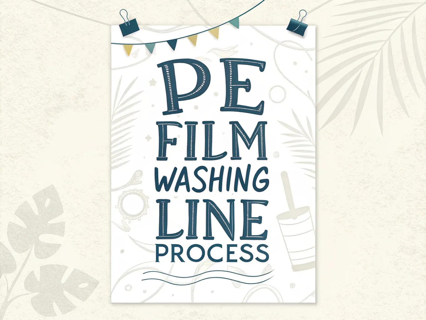 PE film washing line process