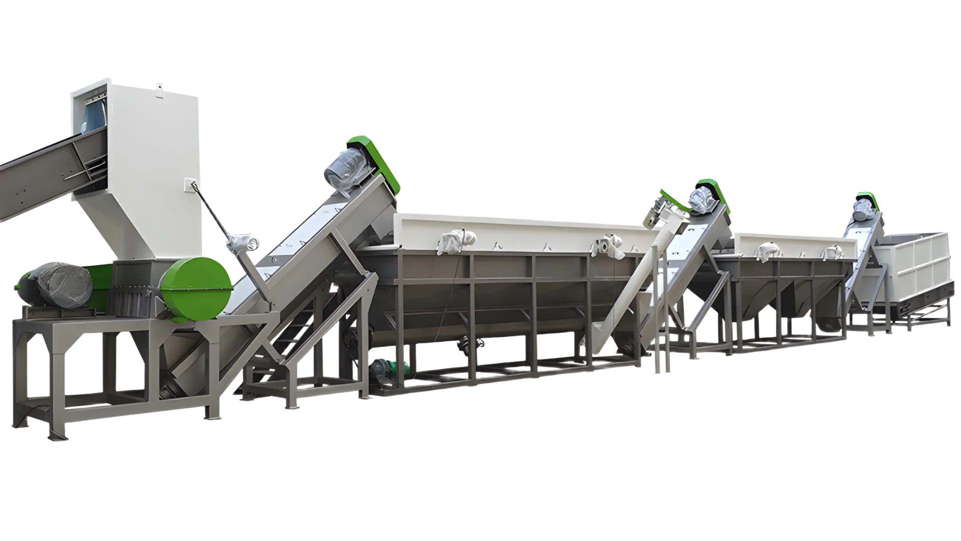 Waste plastic greenhouse film agricultural film recycling and cleaning line